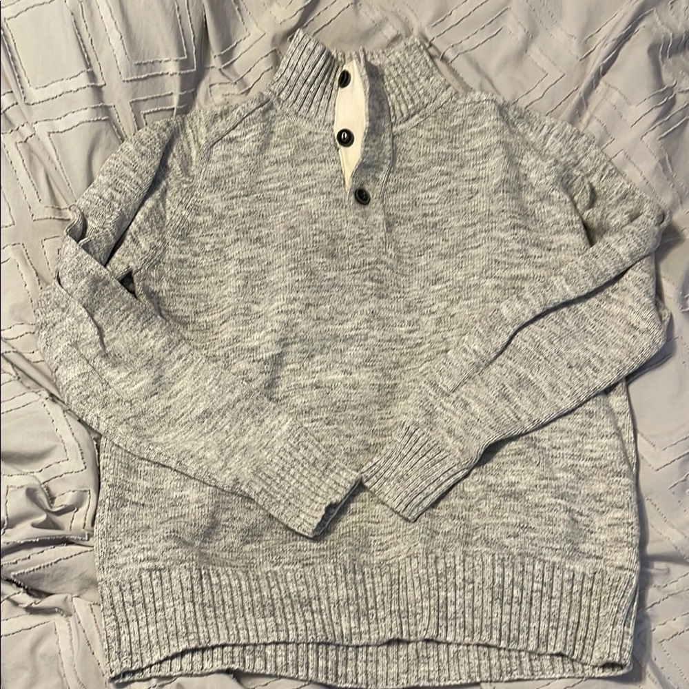Cozy Gray Knit Sweater